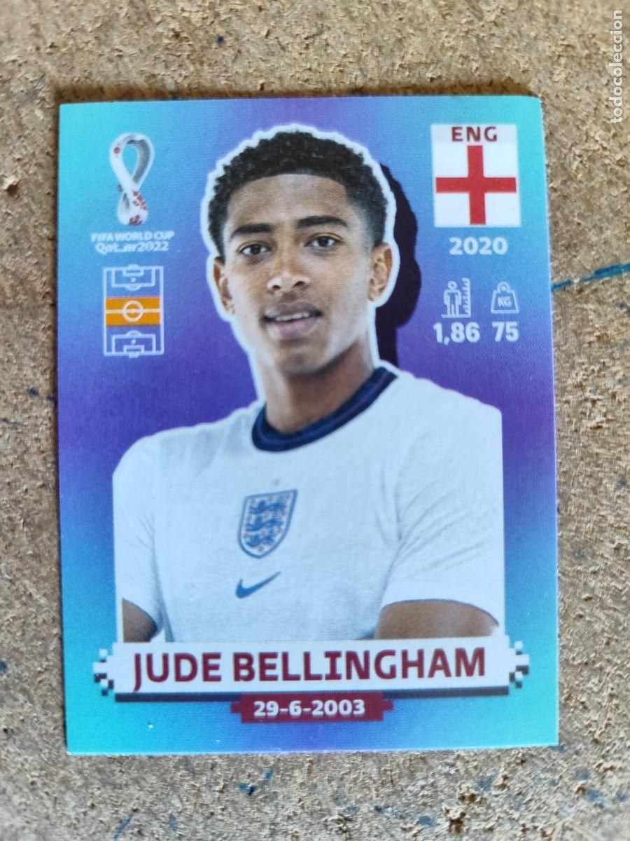 Football Stickers: QATAR 2022 WORLD CUP STICKER BELLINGHAM INGLATERRA NUEVO SIN PEGAR