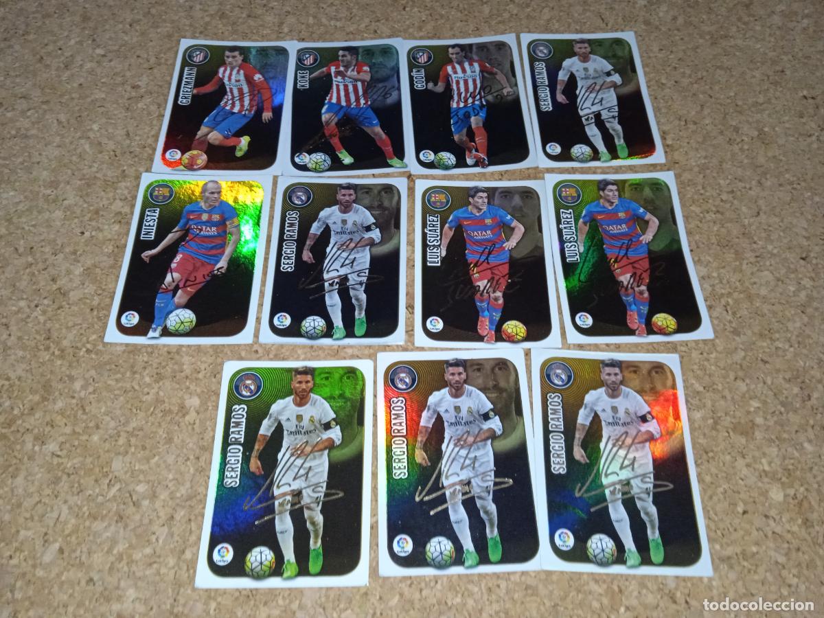Cromos de F&uacute;tbol: LOTE DE CROMOS LIGA 2016 2017 16 17 SERIE ORO