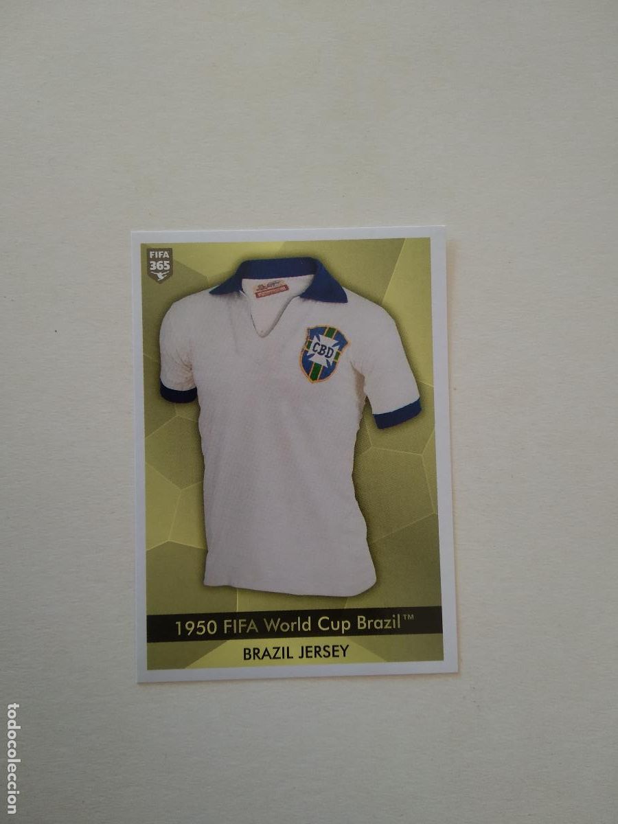 Fu&szlig;ball-Sticker: 413 CAMISETA MUNDIAL 1950 BRASIL CROMO FUTBOL PANINI 20-21 FIFA 365 2020-2021