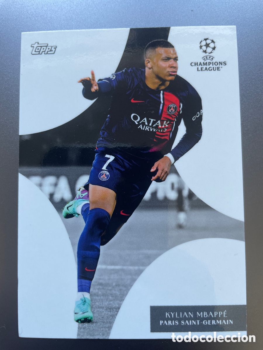 Cromos de f&uacute;tbol: Mbappe Dynamic Topps Simplicidad 2023-24 PSG - Foto 1
