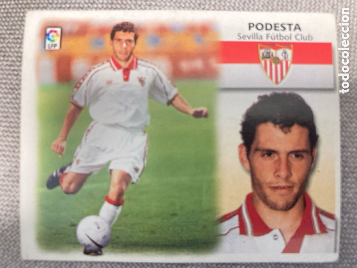 Cromos de Futebol: PODESTA SEVILLA FICHAJE 34 LIGA ESTE 1999/00 99 00 SIN PEGAR