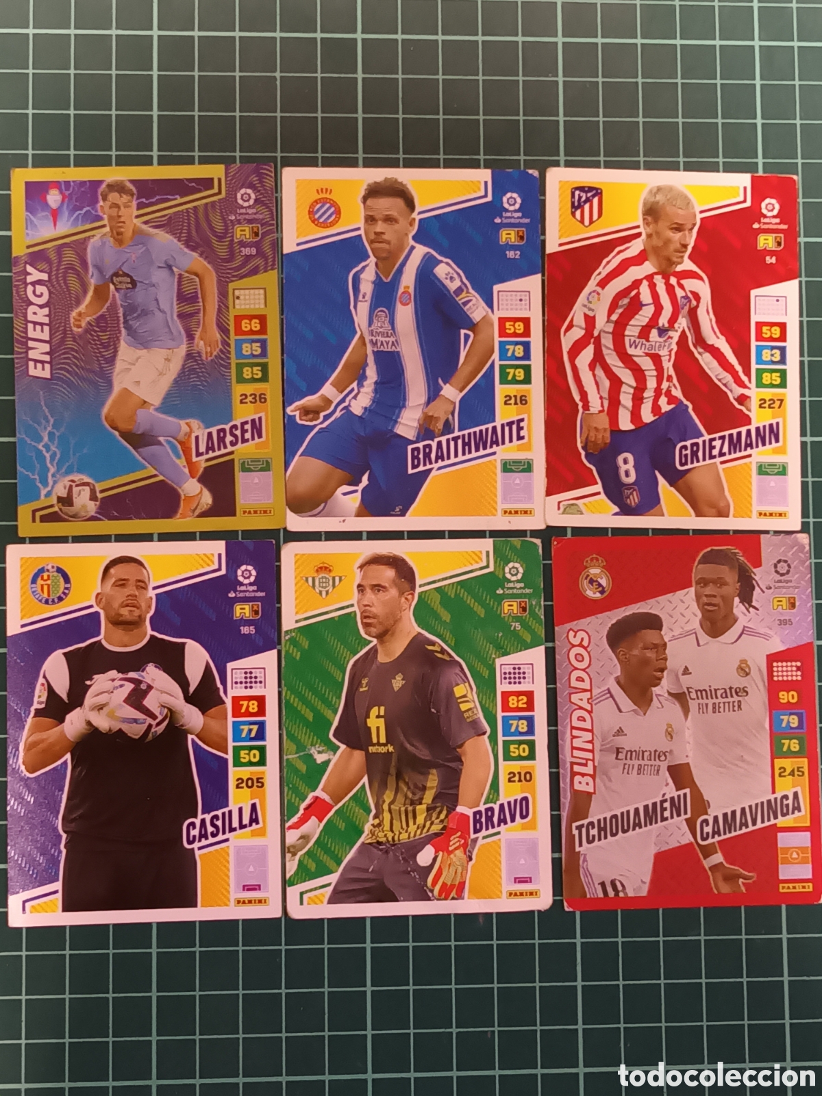 Football Stickers: 6 cromos liga 2022-2022