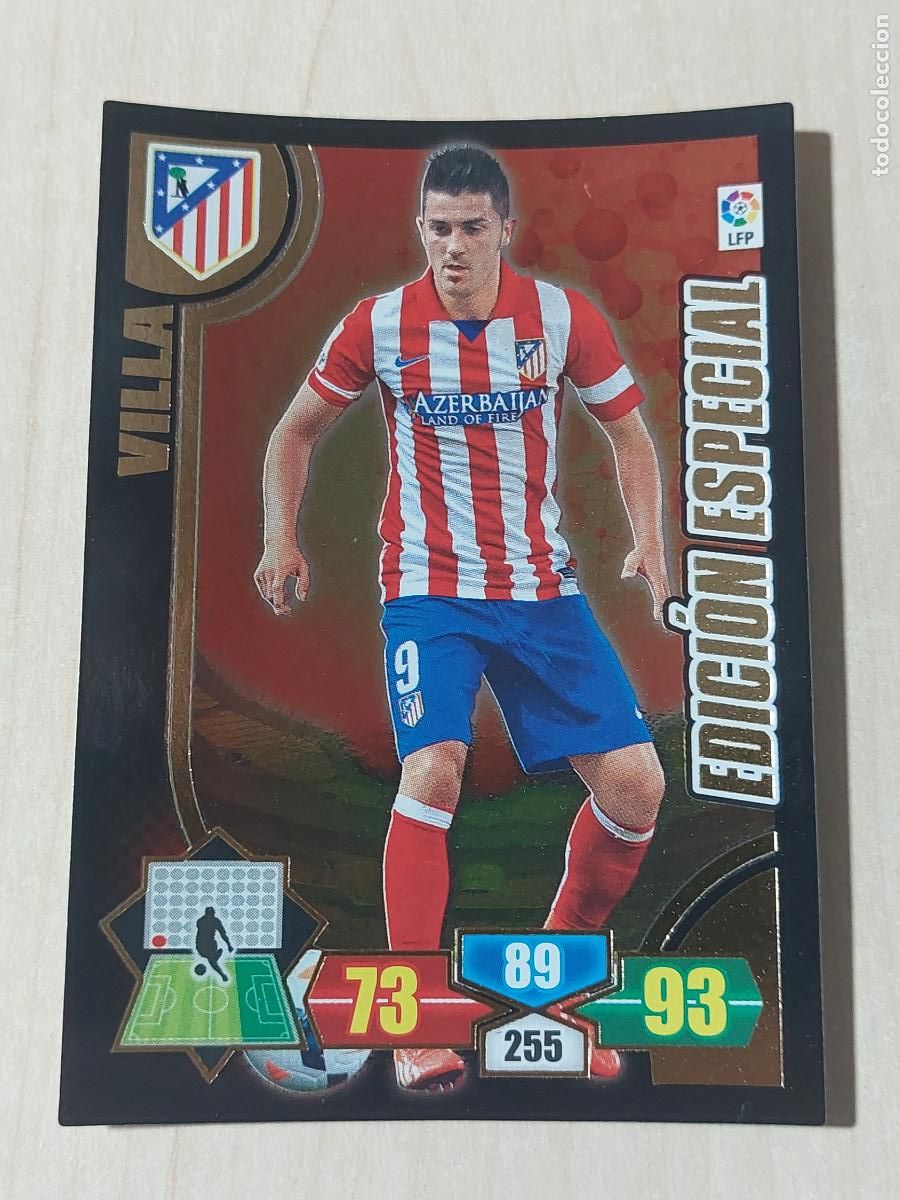 Fu&szlig;ball-Sticker: FICHA VILLA - ADRENALYN 13 14 - PANINI 2013 -14 - CROMO - EDICION ESPECIAL