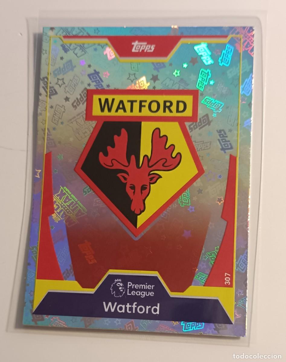 Fu&szlig;ball-Sticker: 307 WATFORD LOGO ESCUDO MATCH ATTAX PREMIER LEAGUE 2017 2018 TOPPS 17 18