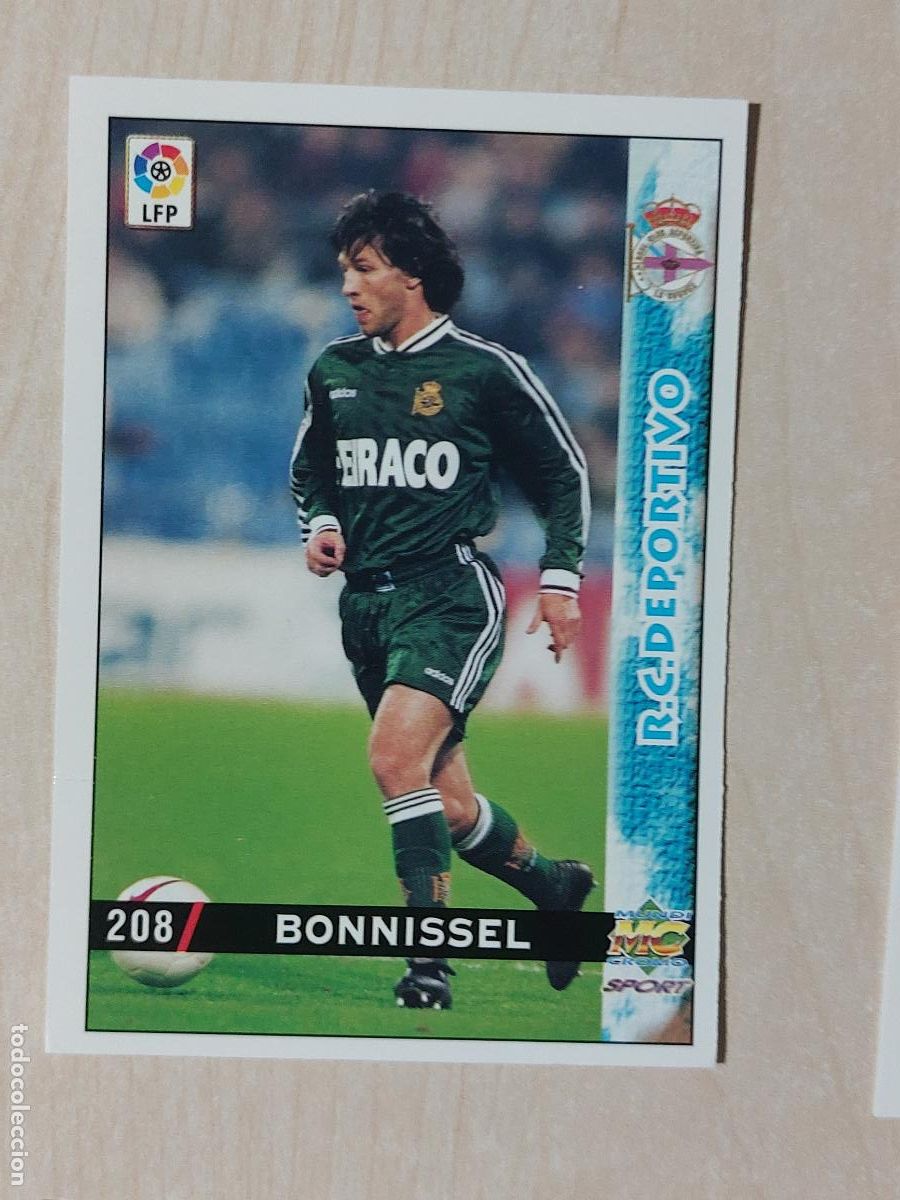 Figurine di Calcio: N&ordm; 208 BONNISSEL - MUNDICROMO - FICHAS DE LA LIGA 98 99 - DEPORTIVO DE LA CORU&Ntilde;A