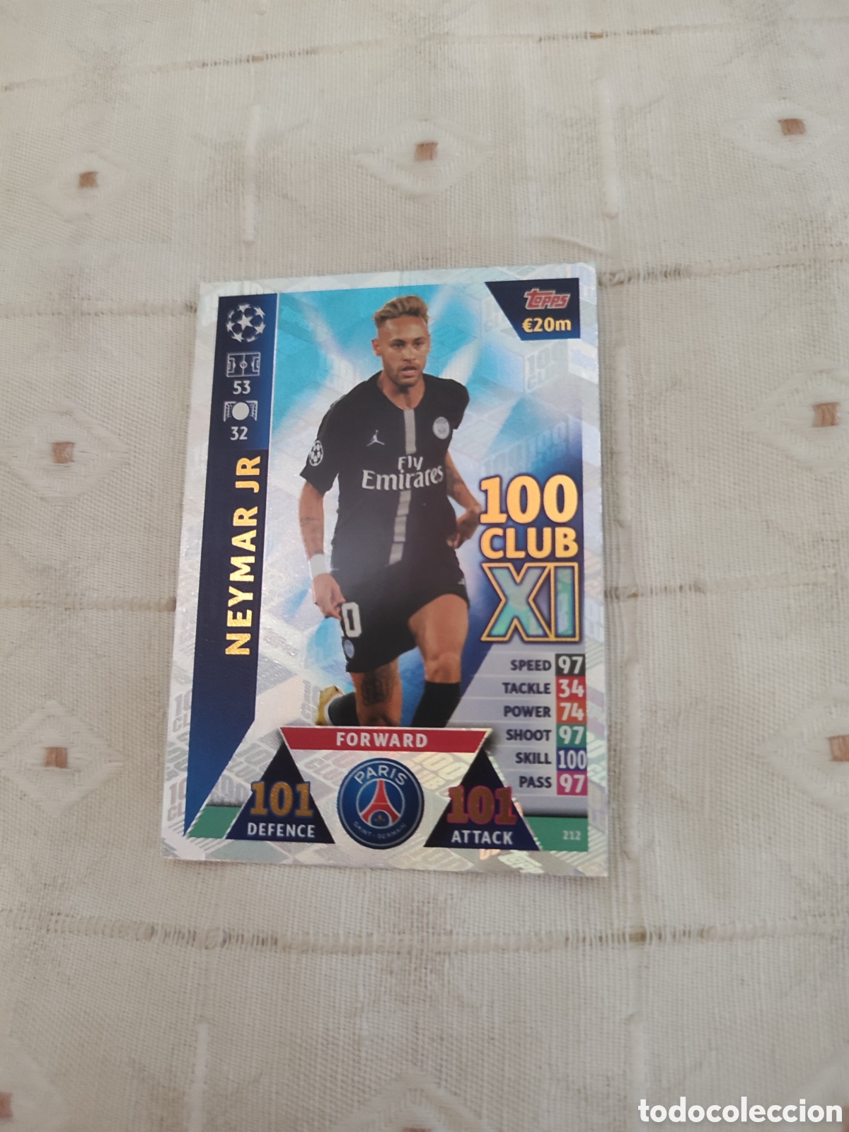 Cromos de f&uacute;tbol: Neymar Junior Match Attax - Foto 1