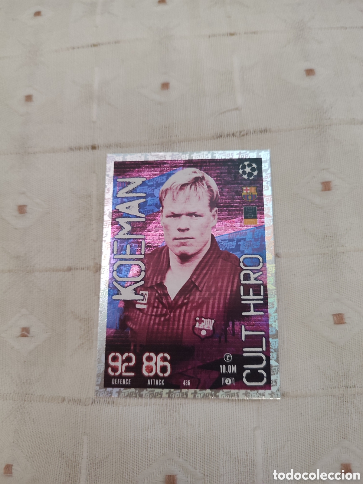 Cromos de f&uacute;tbol: Koeman Barcelona Match Attax - Foto 1