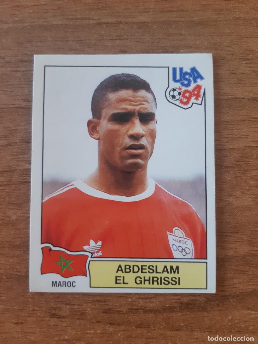 Cromos de f&uacute;tbol: N&deg;414 Abdeslam El Ghrissi (Marruecos) Mundial USA 94 PANINI. Nunca pegado