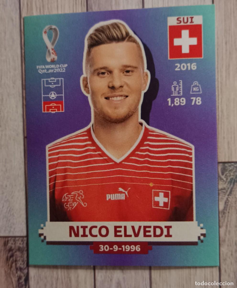 Cromos de F&uacute;tbol: SUI6 ELVEDI SUIZA SUI 6 STICKER PANINI MUNDIAL 2022 WORLD CUP QATAR COPA MUNDO