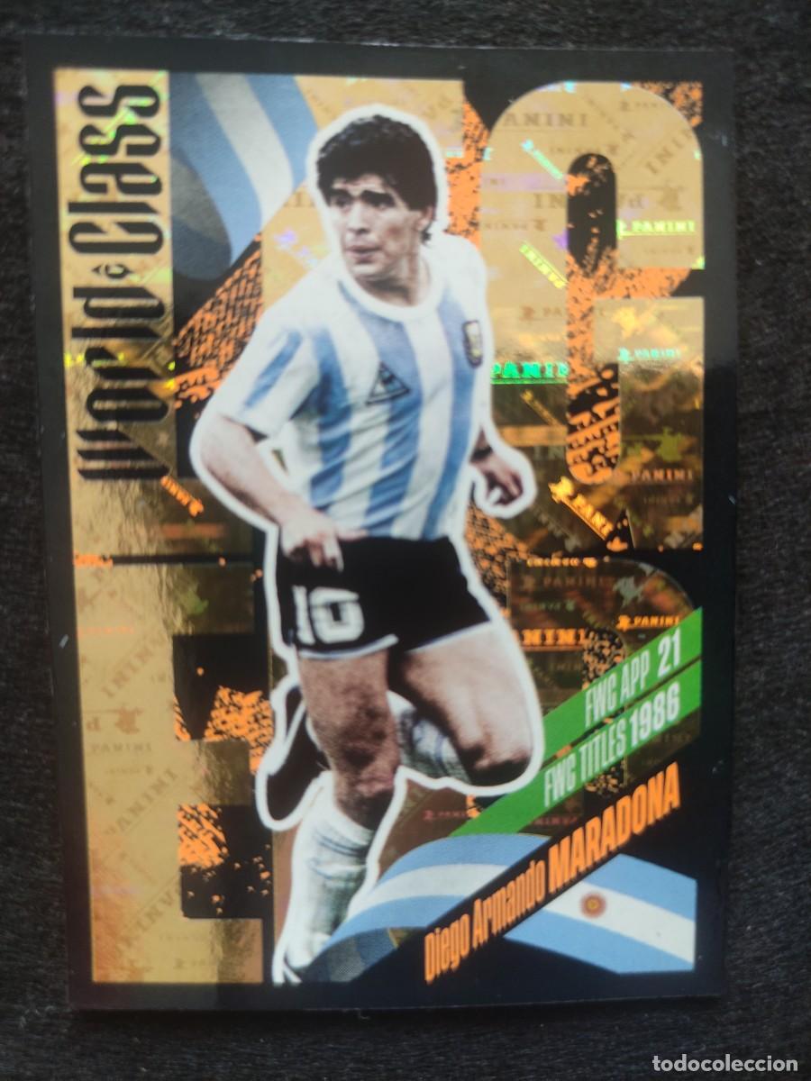 Cromos de f&uacute;tbol: MARADONA 364 WORLD CLASS NUEVO DE SOBRE