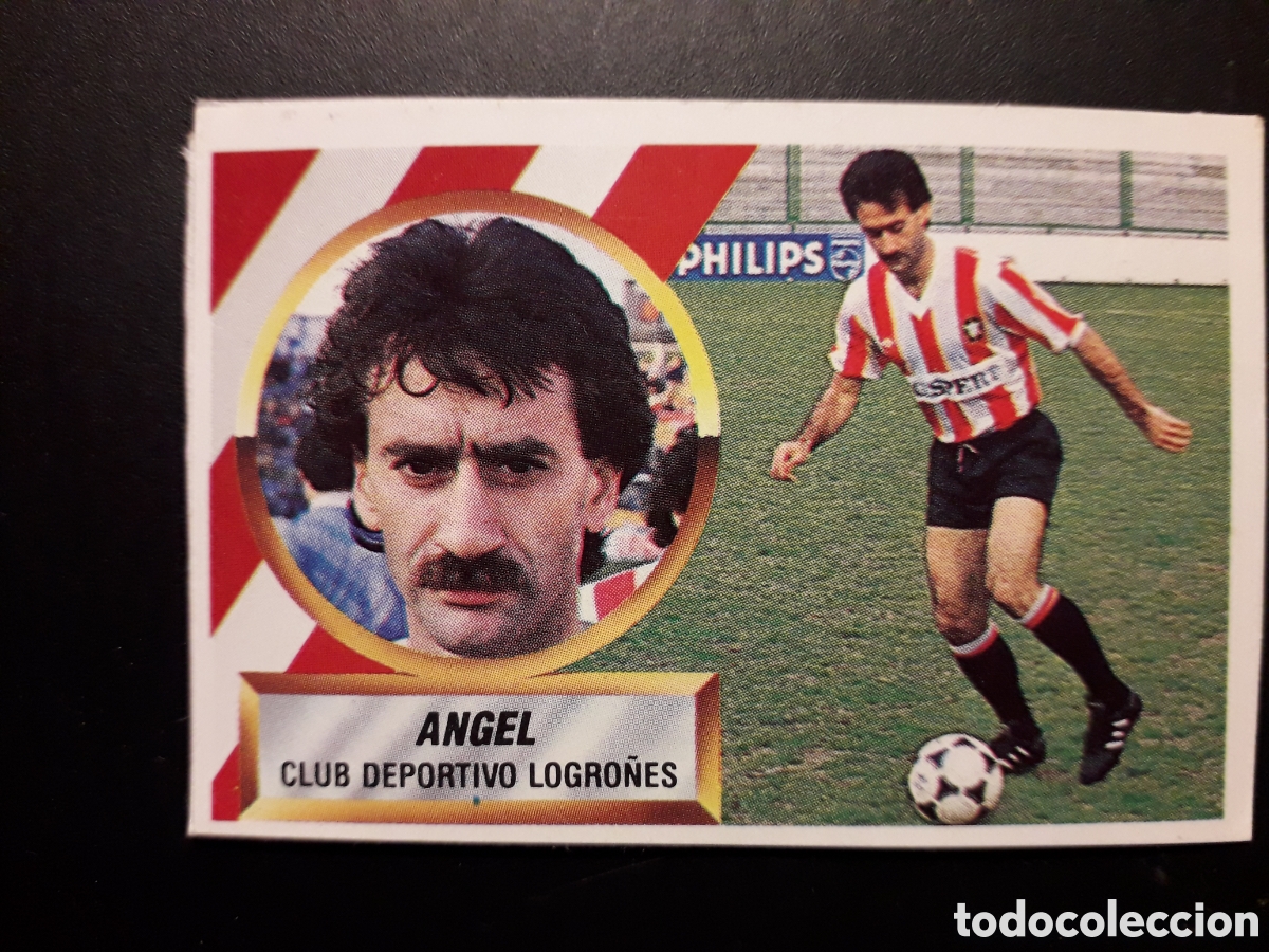Fu&szlig;ball-Sticker: &Aacute;NGEL LOGRO&Ntilde;&Eacute;S ED ESTE 1988 1989 88 89 DESPEGADO RECUPERADO PEDIDO M&Iacute;NIMO 3&euro;