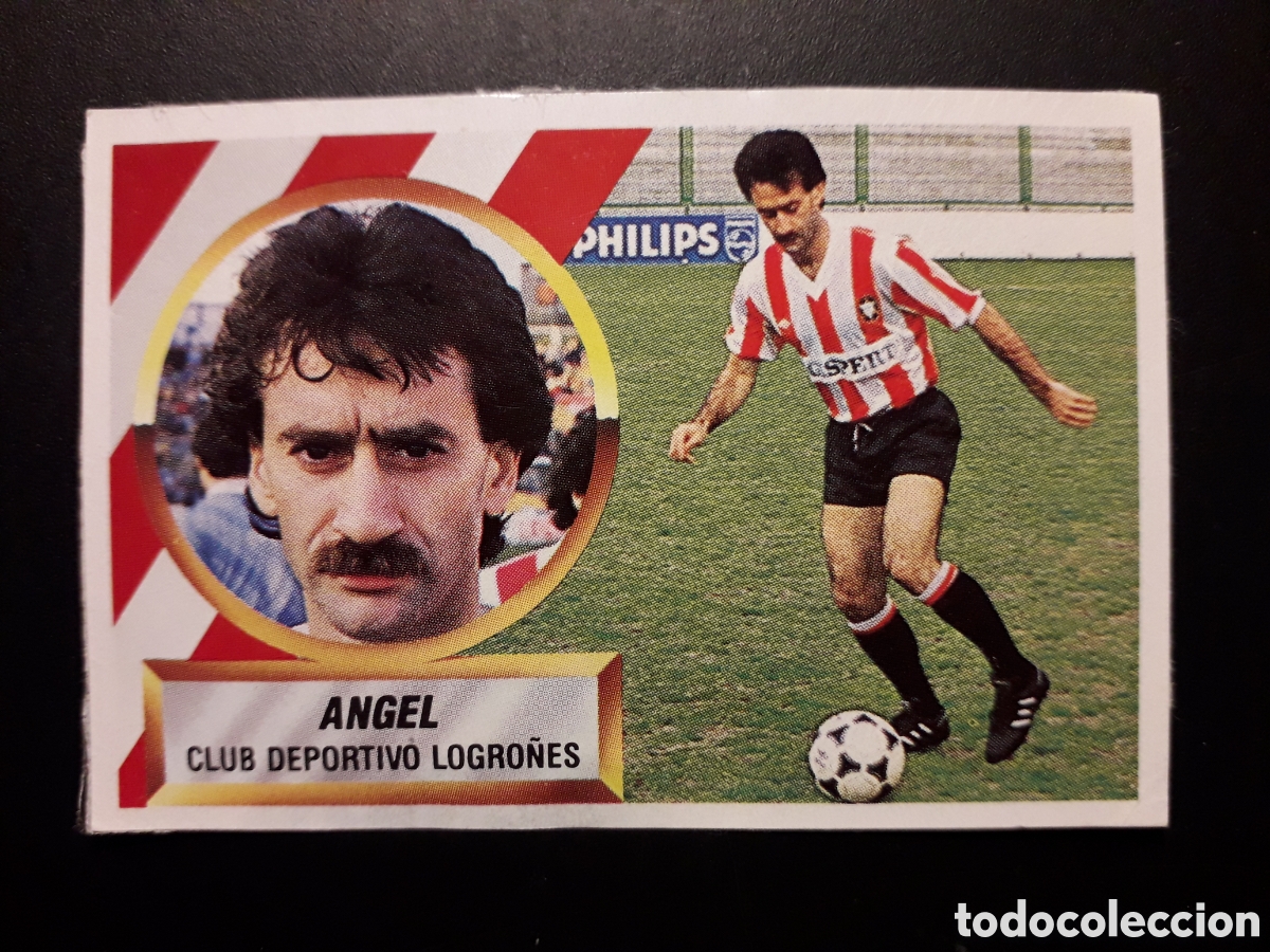 Fu&szlig;ball-Sticker: &Aacute;NGEL LOGRO&Ntilde;&Eacute;S ED ESTE 1988 1989 88 89 DESPEGADO RECUPERADO PEDIDO M&Iacute;NIMO 3&euro;