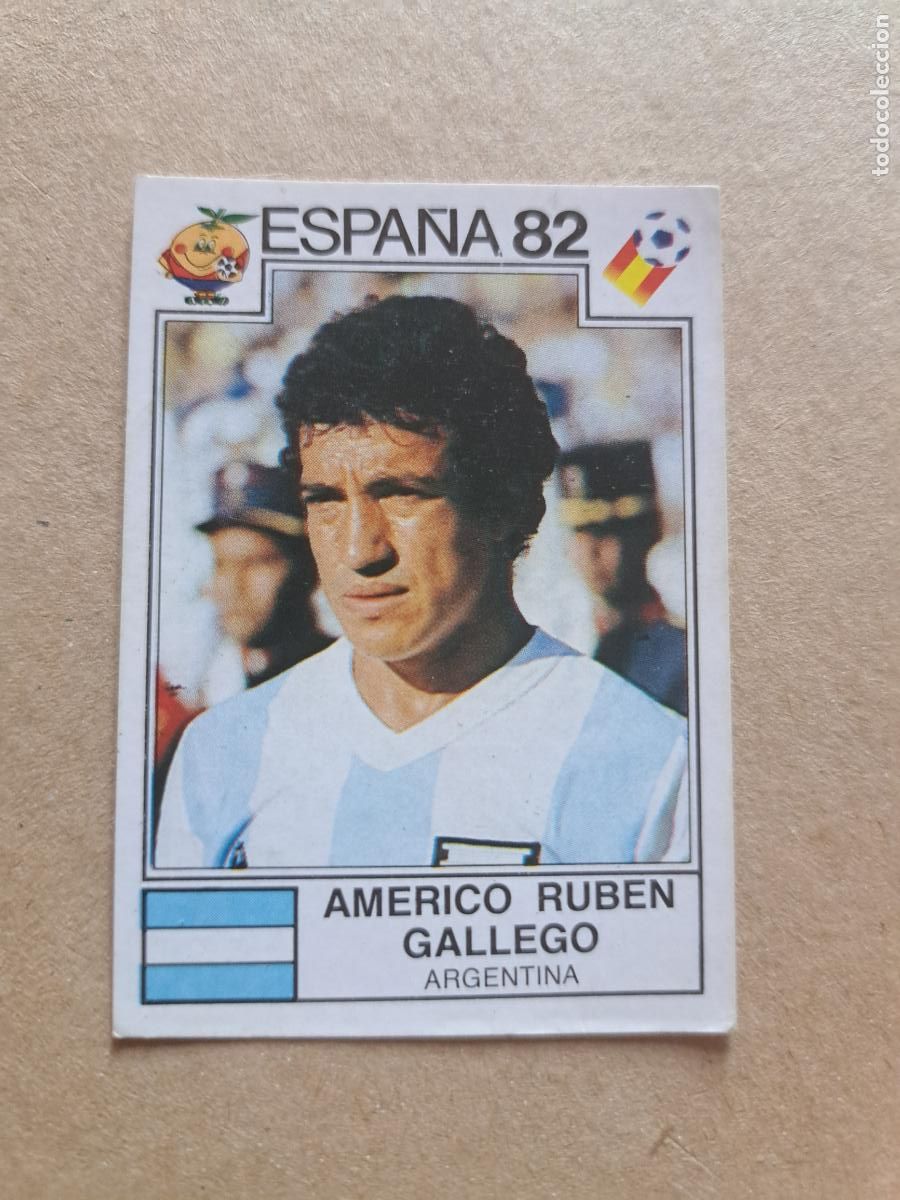 Cromos de f&uacute;tbol: ST N&ordm; 173 AMERICO RUBEN GALLEGO ARGENTINA MUNDIAL ESPA&Ntilde;A 82 1982 PANINI SIN PEGAR