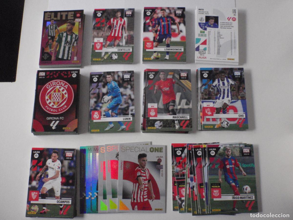 Figurine di Calcio: LOTE 182 cromos MEGACRACKS trading cards diferentes de futbol 2023 2024. PANINI MGK 23 24
