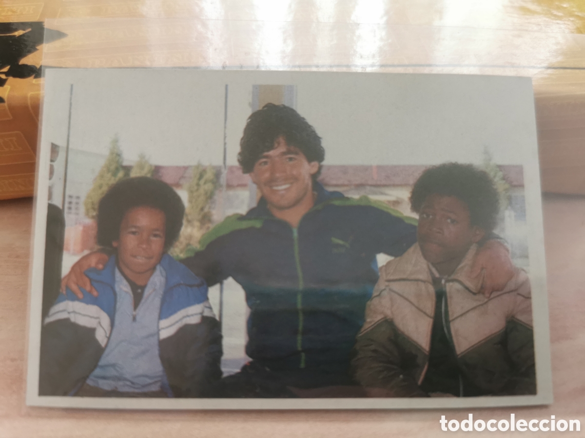 Cromos de F&uacute;tbol: # 4 Mis inicios Maradona 84/85 cromoesport &rdquo;sus Driblings&rdquo; &rdquo;sus goles&rdquo; sin pegar