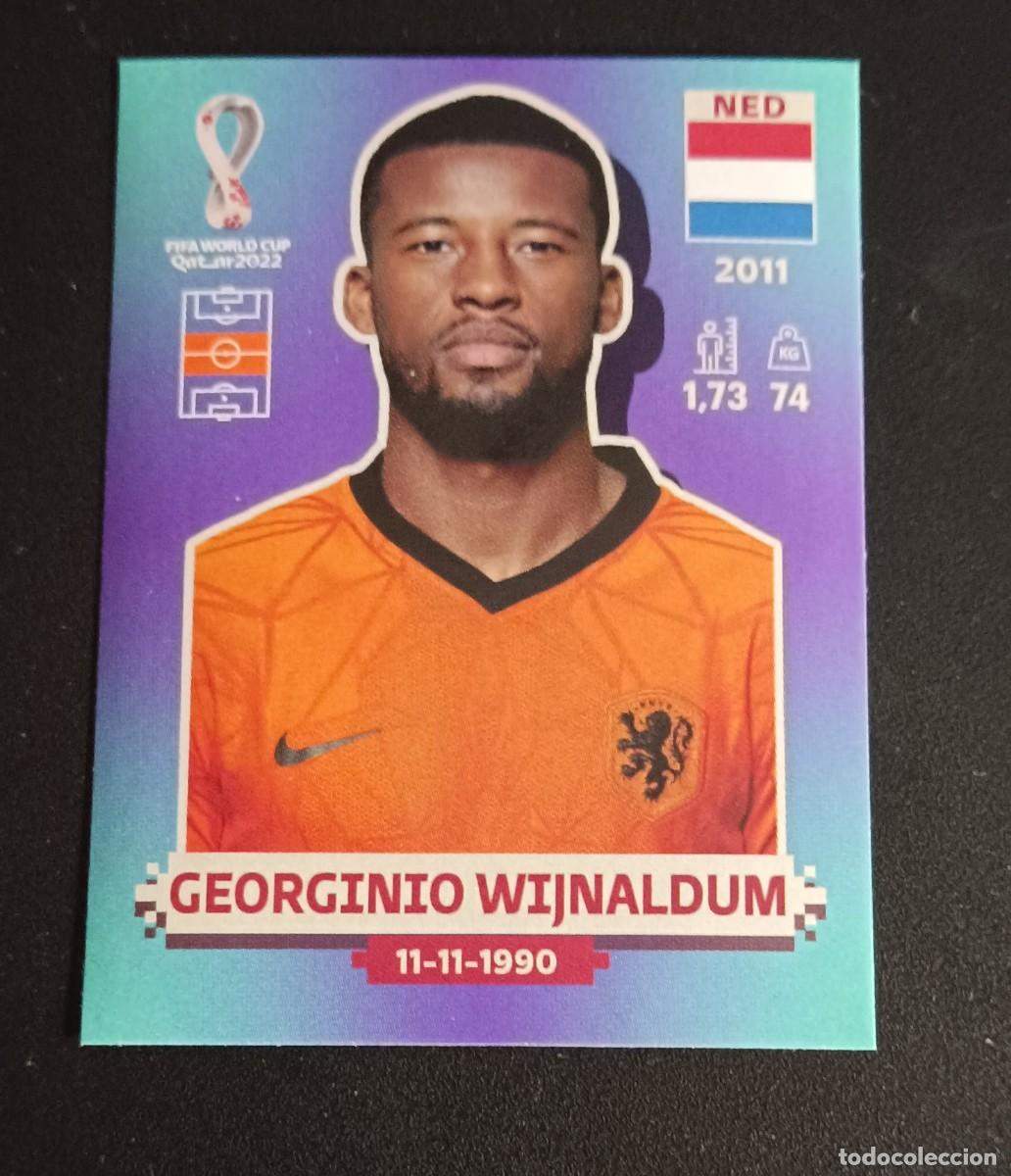 Cromos de F&uacute;tbol: NED15 WIJNALDUM HOLANDA NED 15 STICKER PANINI MUNDIAL 2022 WORLD CUP QATAR COPA MUNDO