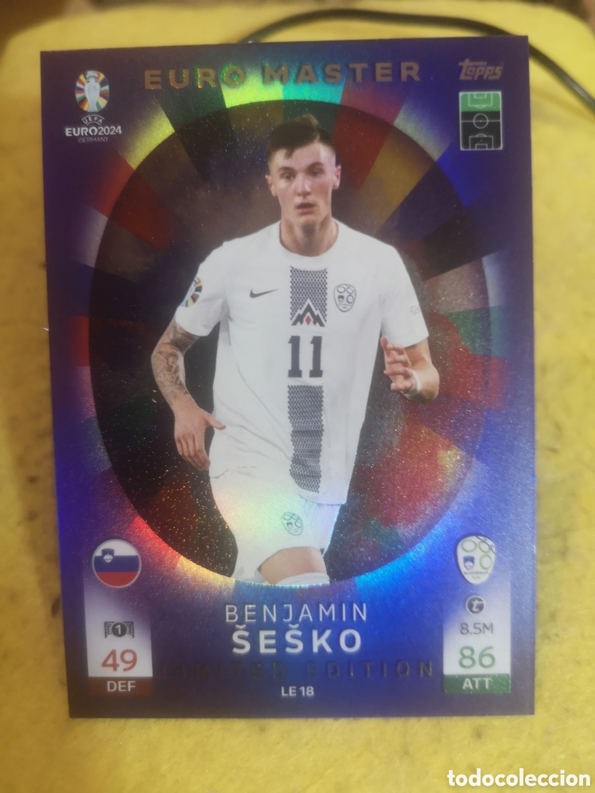Cromos de f&uacute;tbol: MATCH ATTAX EURO 2024 LIMITED EDITION EURO MASTER SESKO - LE 18
