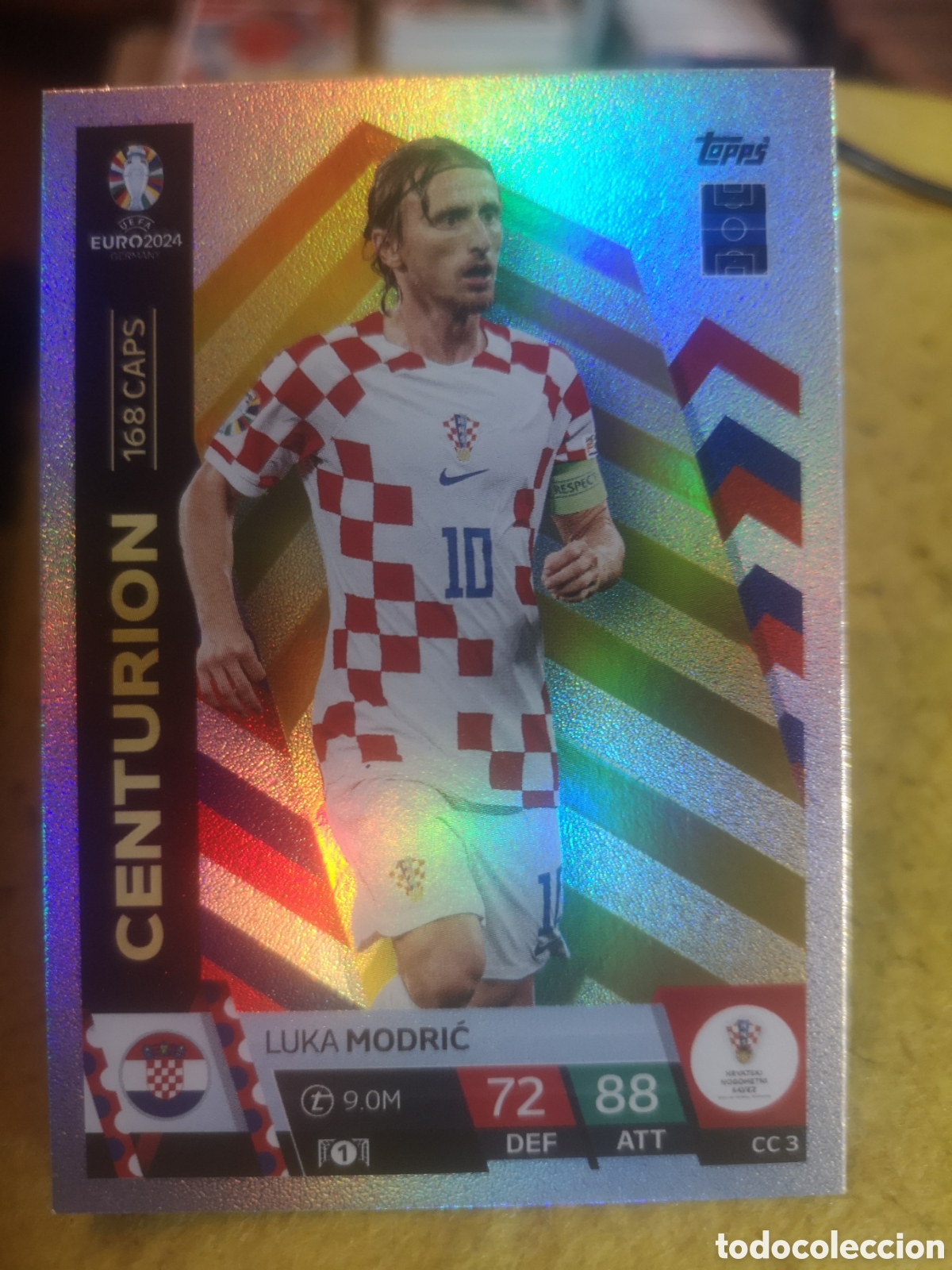 Cromos de F&uacute;tbol: MATCH ATTAX EURO 2024 CENTURION MODRIC - CC 3