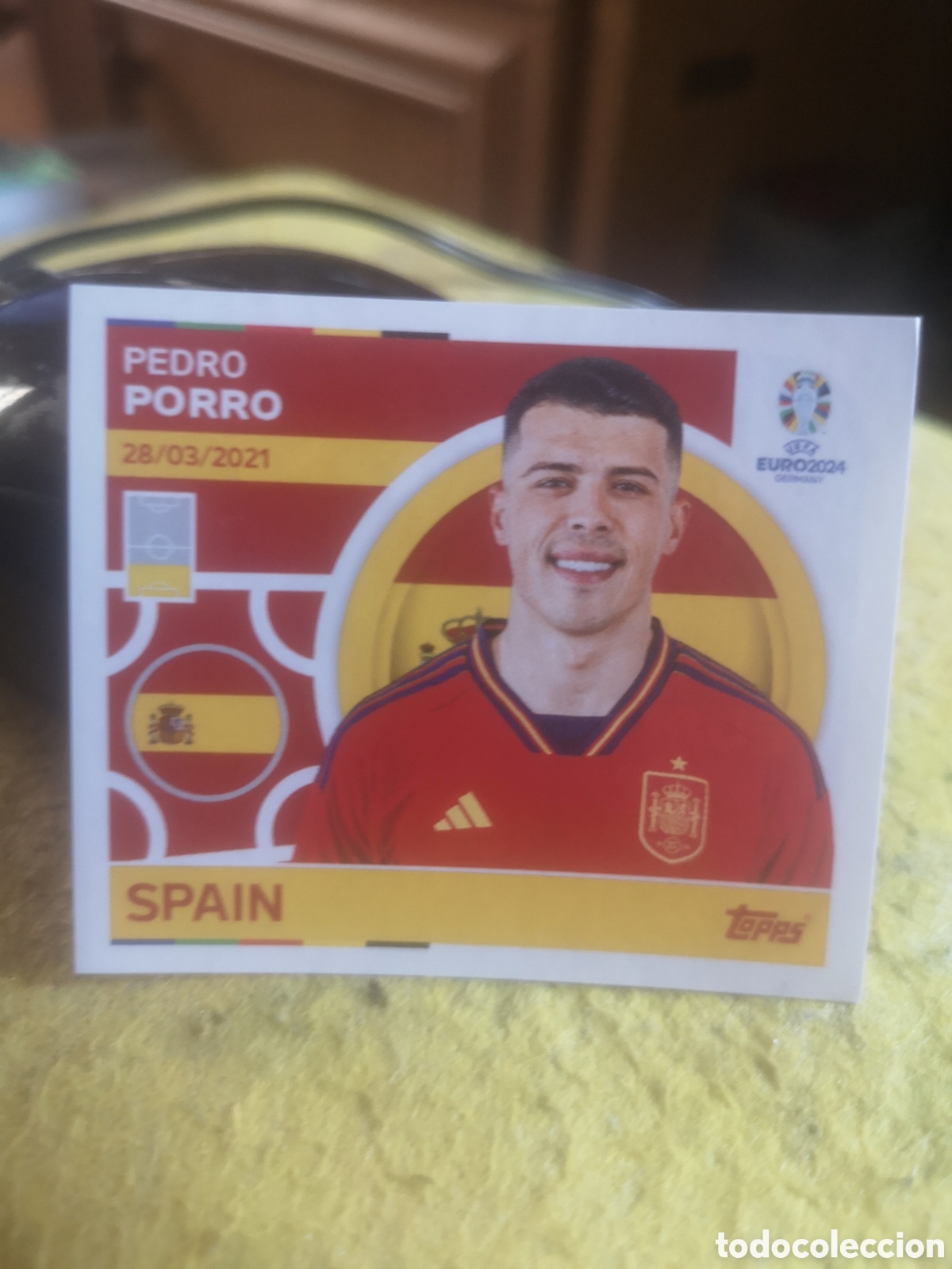 Football Stickers: STICKER TOPPS UEFA EURO 2024 PEDRO PORRO - ESP 6