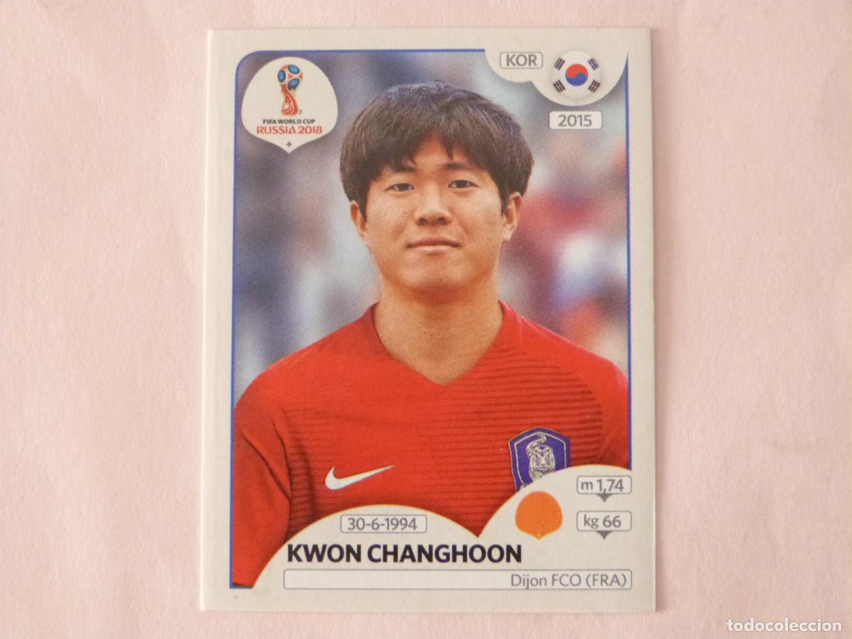 Cromos de F&uacute;tbol: CROMO FUTBOL KWON CHANGHOON DE COREA DEL SUR SIN PEGAR N&ordm; 501 MUNDIAL RUSIA 2018 DE PANINI