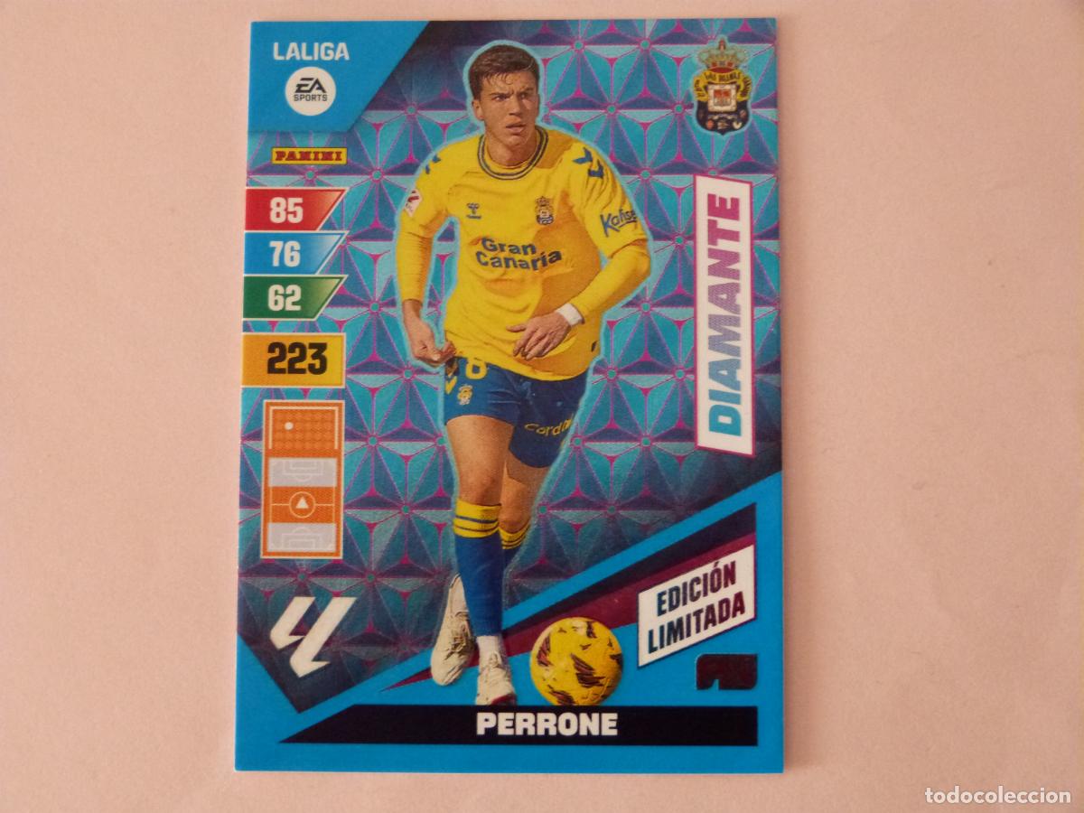 Cromos de F&uacute;tbol: TRADING CARD FUTBOL PERRONE U.D. LAS PALMAS ED. LIMITADA LIGA ADRENALYN XL 2023-2024/23-24 PANINI