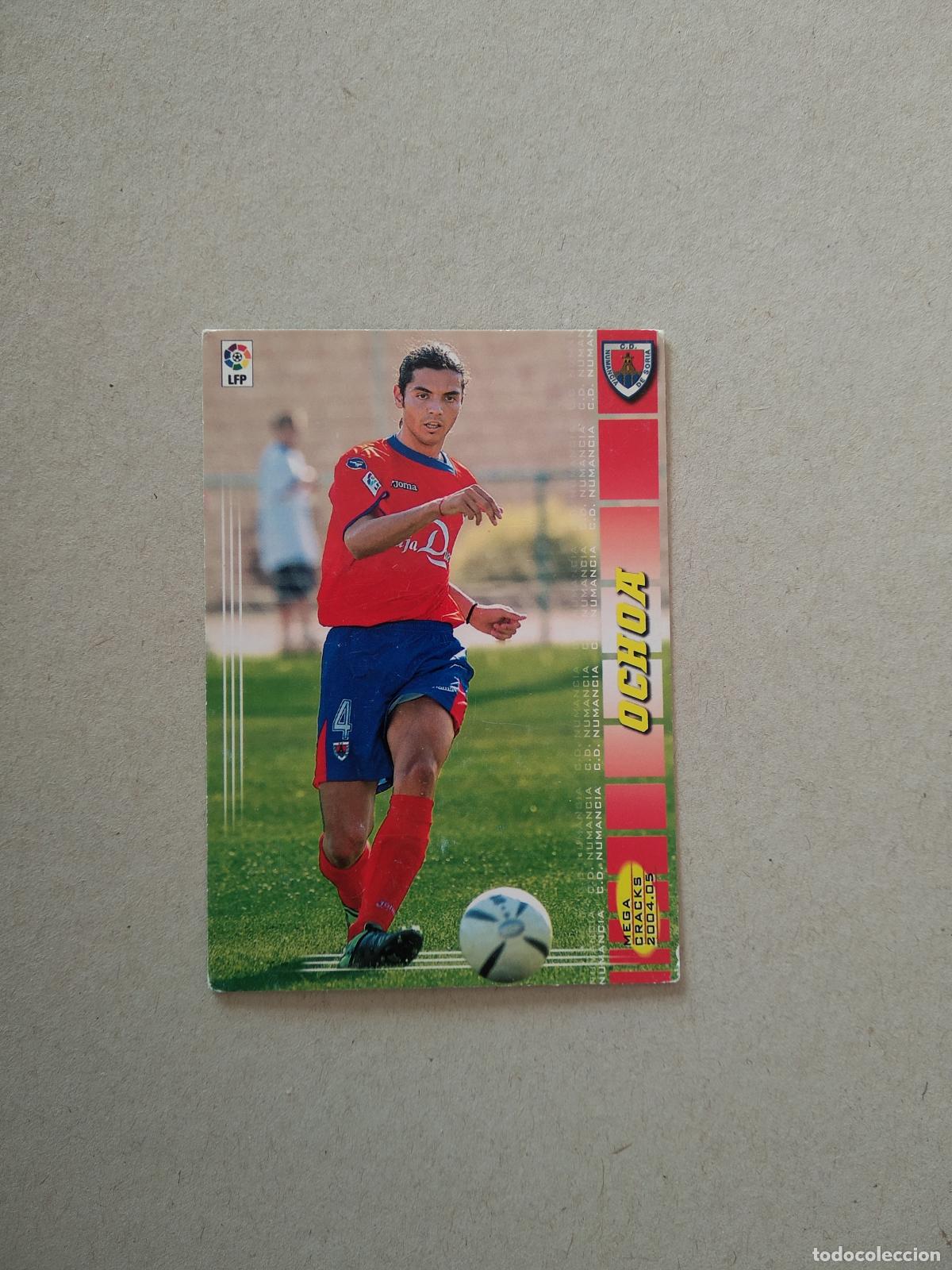 Figurine di Calcio: 223 OCHOA NUMANCIA CROMO FUTBOL PANINI TARJETA MEGACRACKS 04-05 MGK LIGA 2004-2005