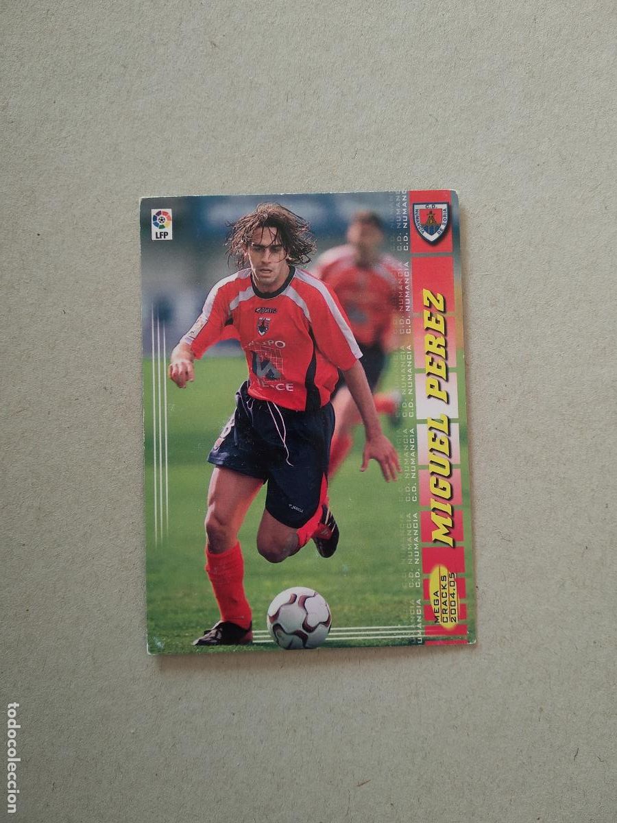 Cromos de F&uacute;tbol: 227 MIGUEL PEREZ NUMANCIA CROMO FUTBOL PANINI TARJETA MEGACRACKS 04-05 MGK LIGA 2004-2005