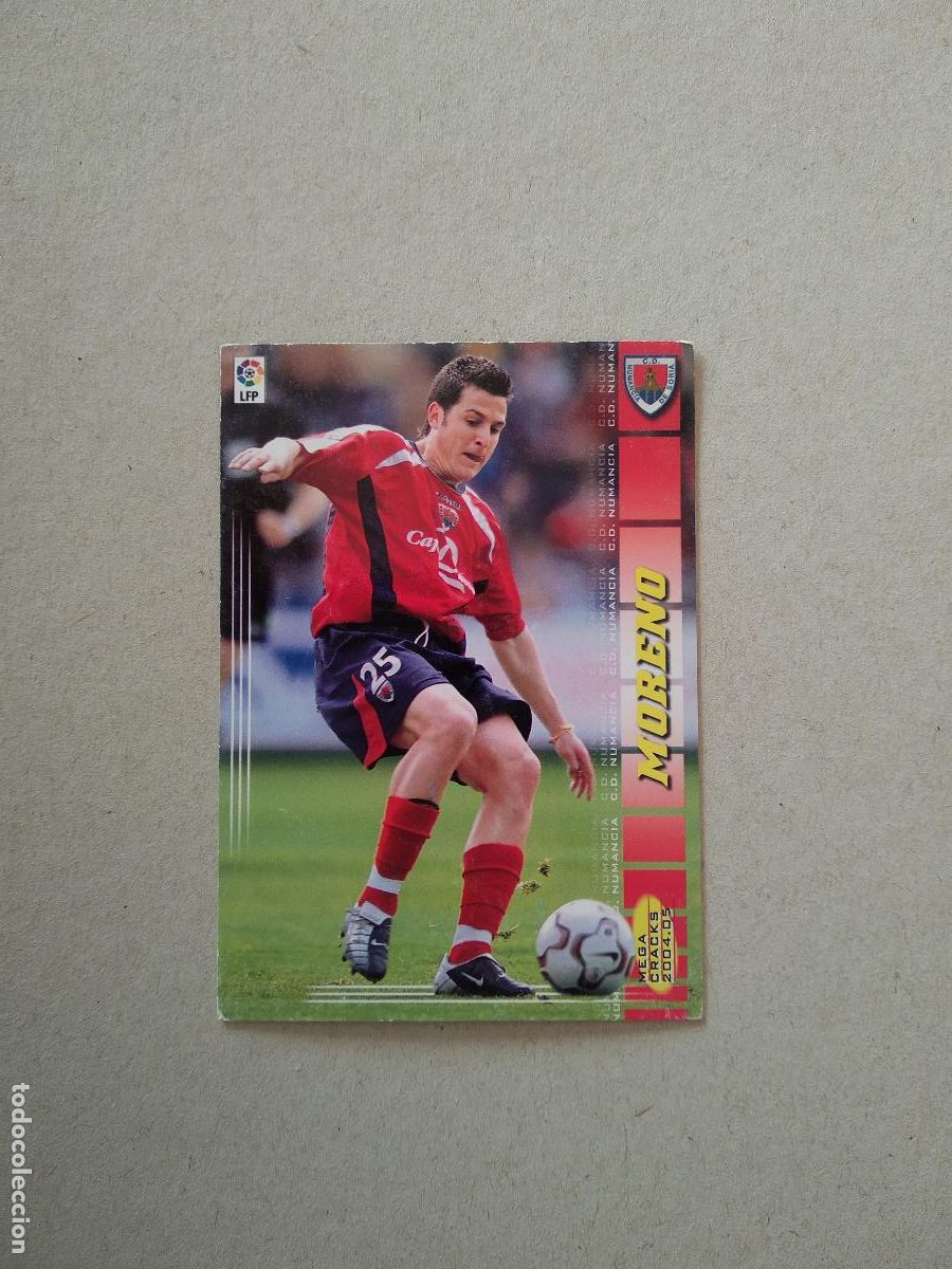 Cromos de F&uacute;tbol: 231 JUAN CARLOS MORENO NUMANCIA CROMO FUTBOL PANINI TARJETA MEGACRACKS 04-05 MGK LIGA 2004-2005