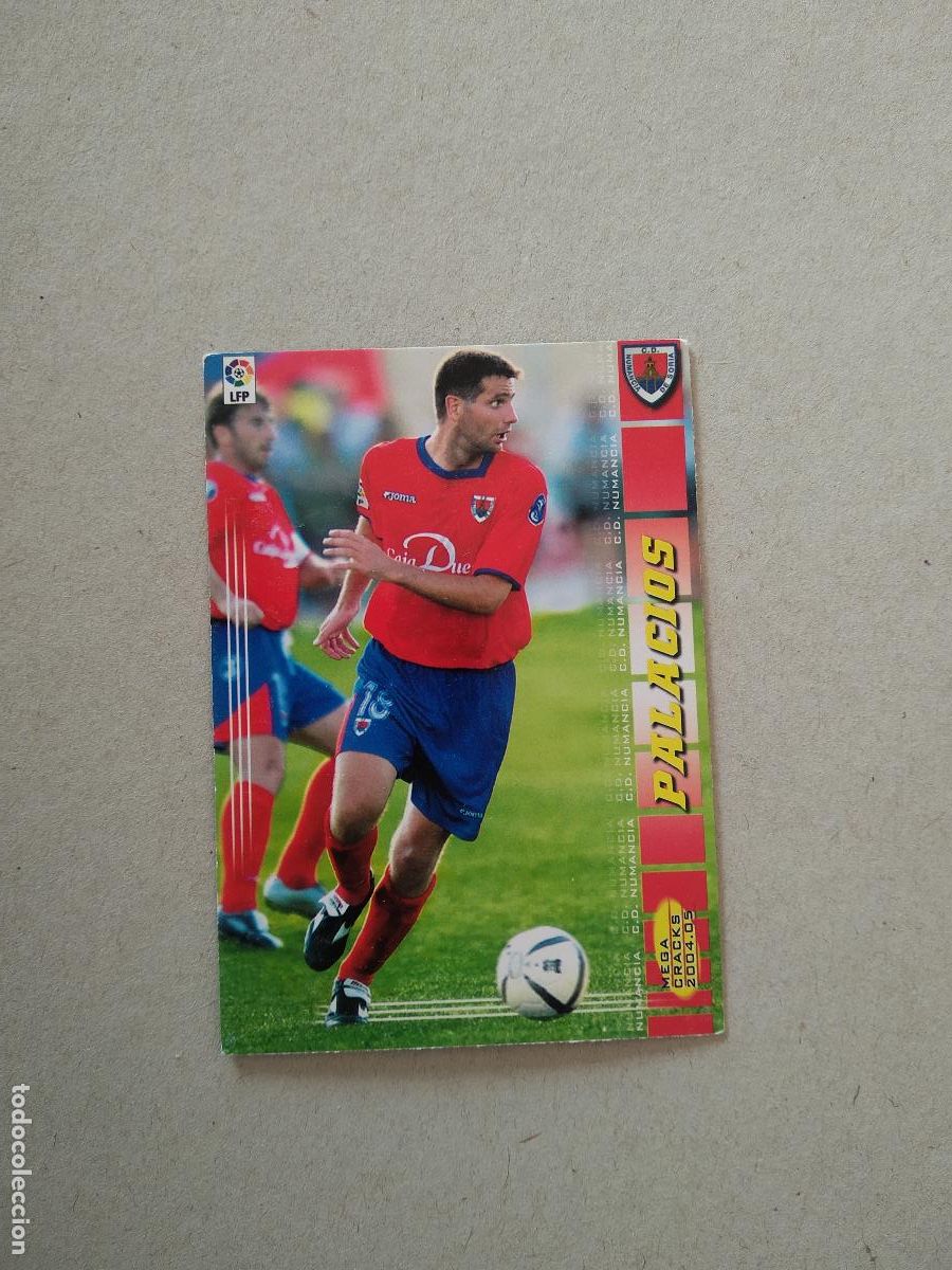Figurine di Calcio: 232 PALACIOS NUMANCIA CROMO FUTBOL PANINI TARJETA MEGACRACKS 04-05 MGK LIGA 2004-2005