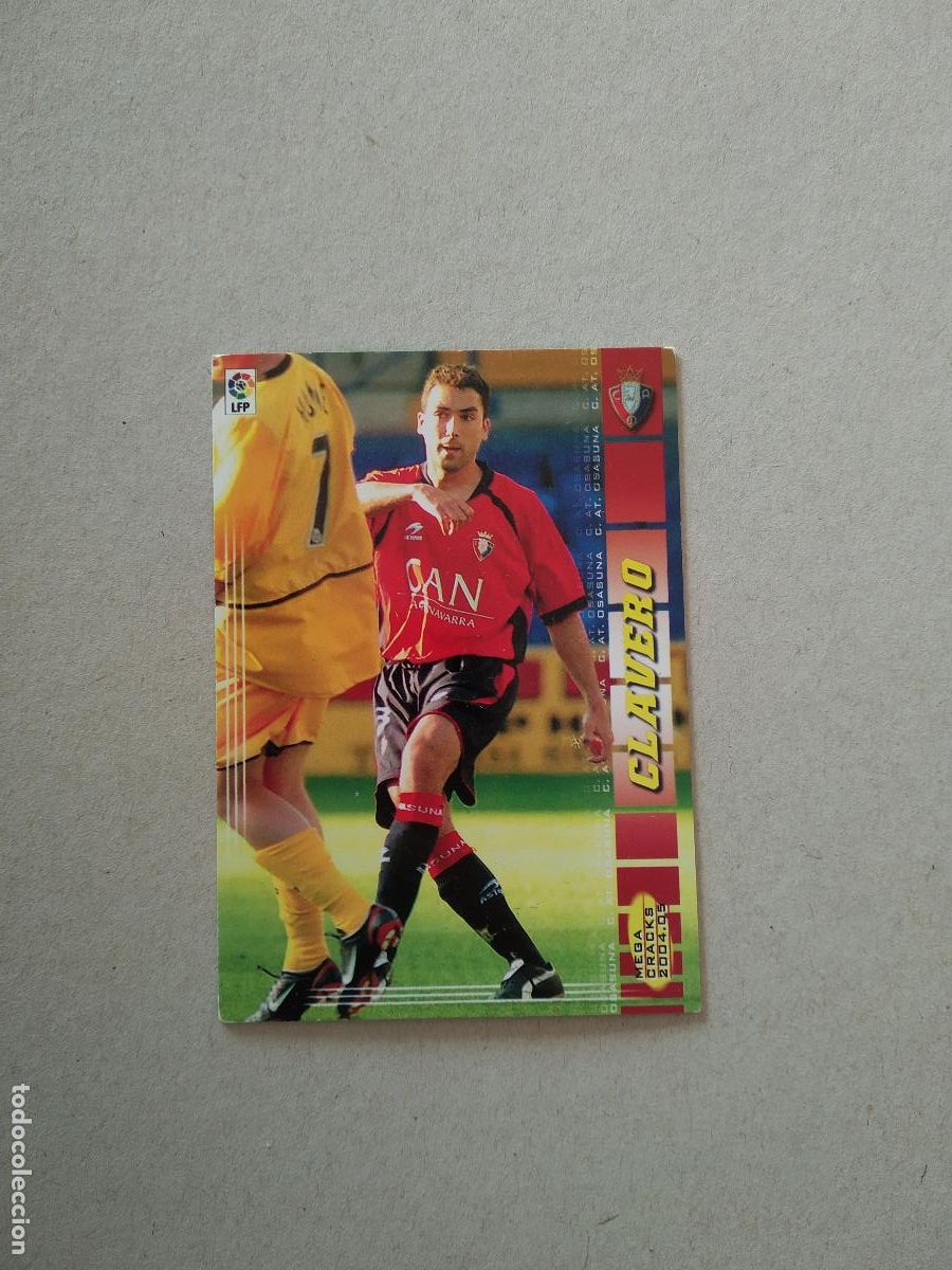 Fu&szlig;ball-Sticker: 241 CLAVERO OSASUNA CROMO FUTBOL PANINI TARJETA MEGACRACKS 04-05 MGK LIGA 2004-2005