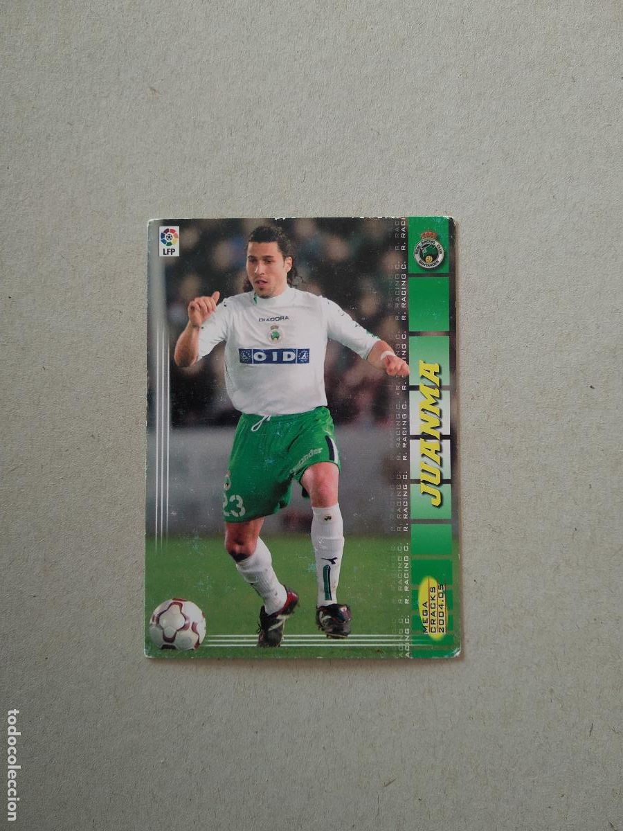 Fu&szlig;ball-Sticker: 258 JUANMA RACING DE SANTANDER CROMO FUTBOL PANINI TARJETA MEGACRACKS 04-05 MGK LIGA 2004-2005