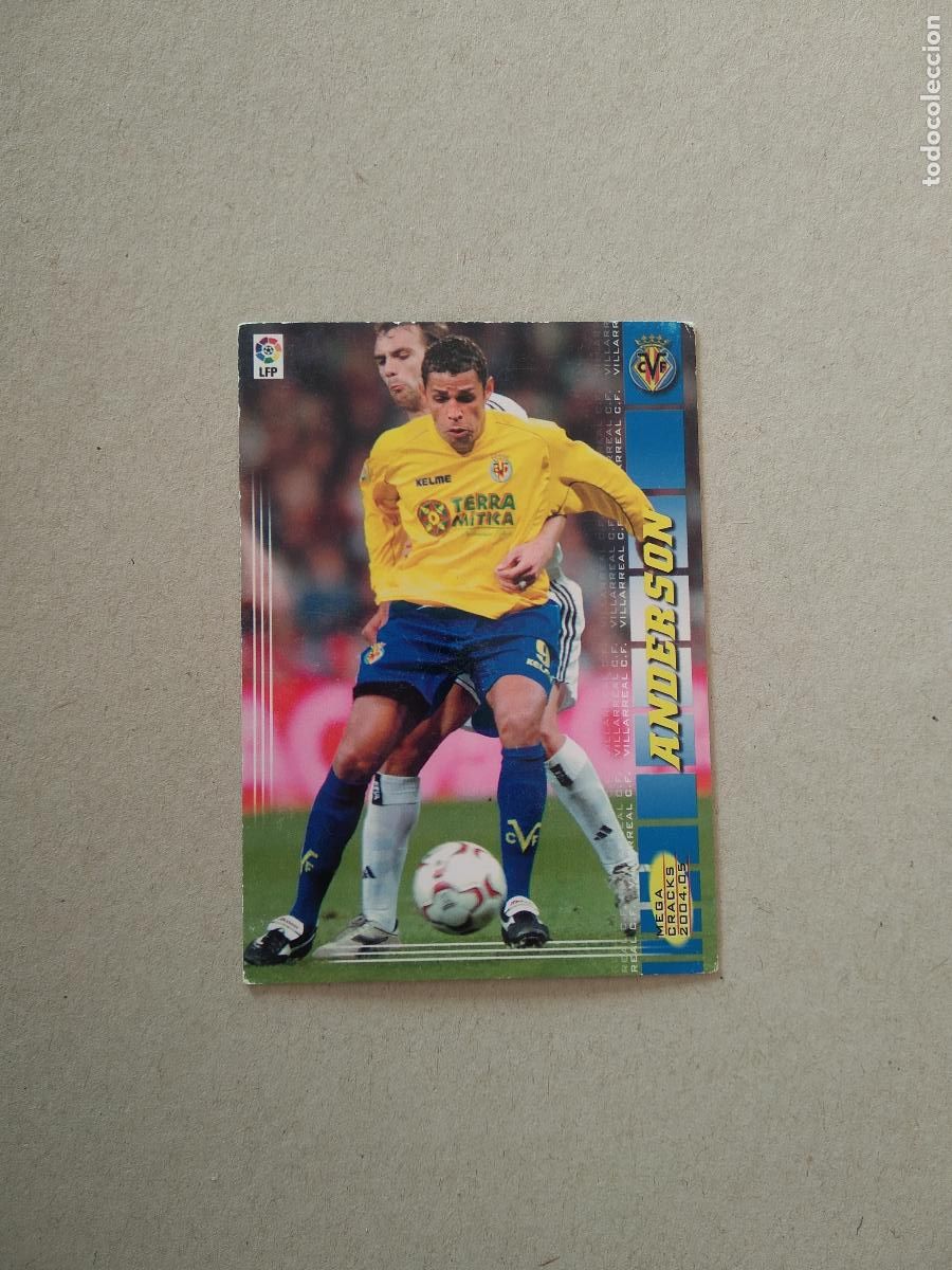 Figurine di Calcio: 341 ANDERSON VILLARREAL CROMO FUTBOL PANINI TARJETA MEGACRACKS 04-05 MGK LIGA 2004-2005