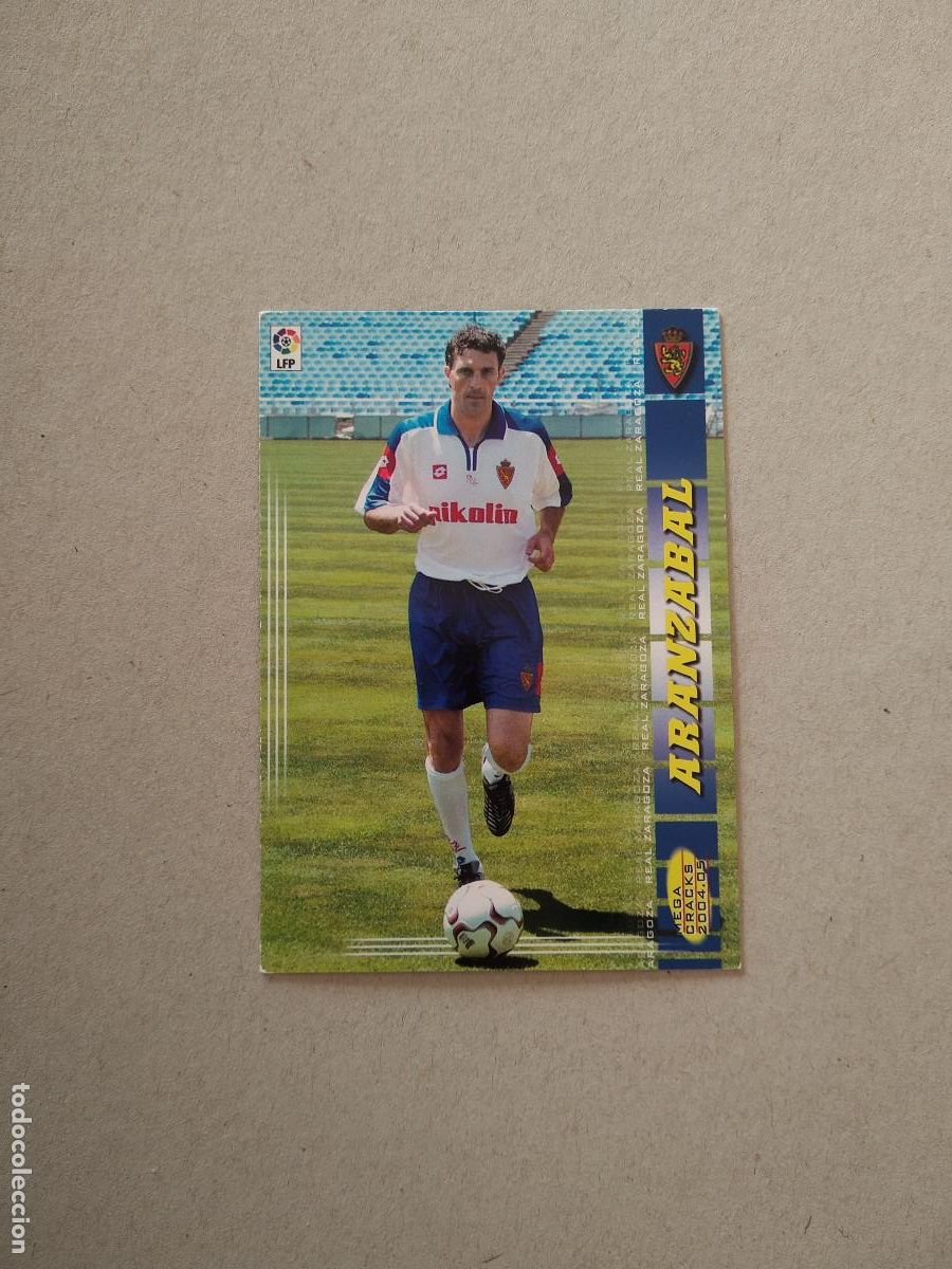 Figurine di Calcio: 349 ARANZABAL ZARAGOZA CROMO FUTBOL PANINI TARJETA MEGACRACKS 04-05 MGK LIGA 2004-2005