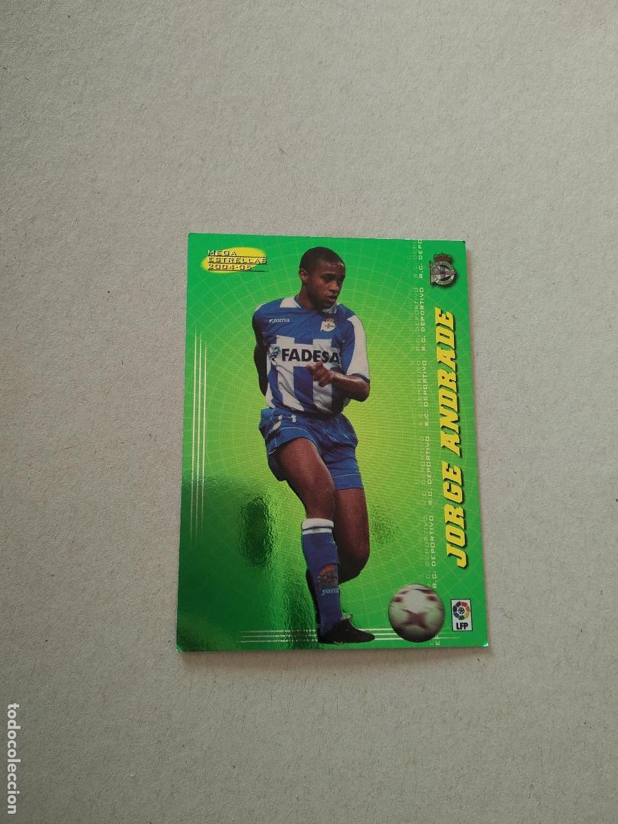 Figurine di Calcio: 367 JORGE ANDRADE DEPORTIVO CORU&Ntilde;A CROMO FUTBOL PANINI TARJETA MEGACRACKS 04-05 MGK LIGA 2004-2005