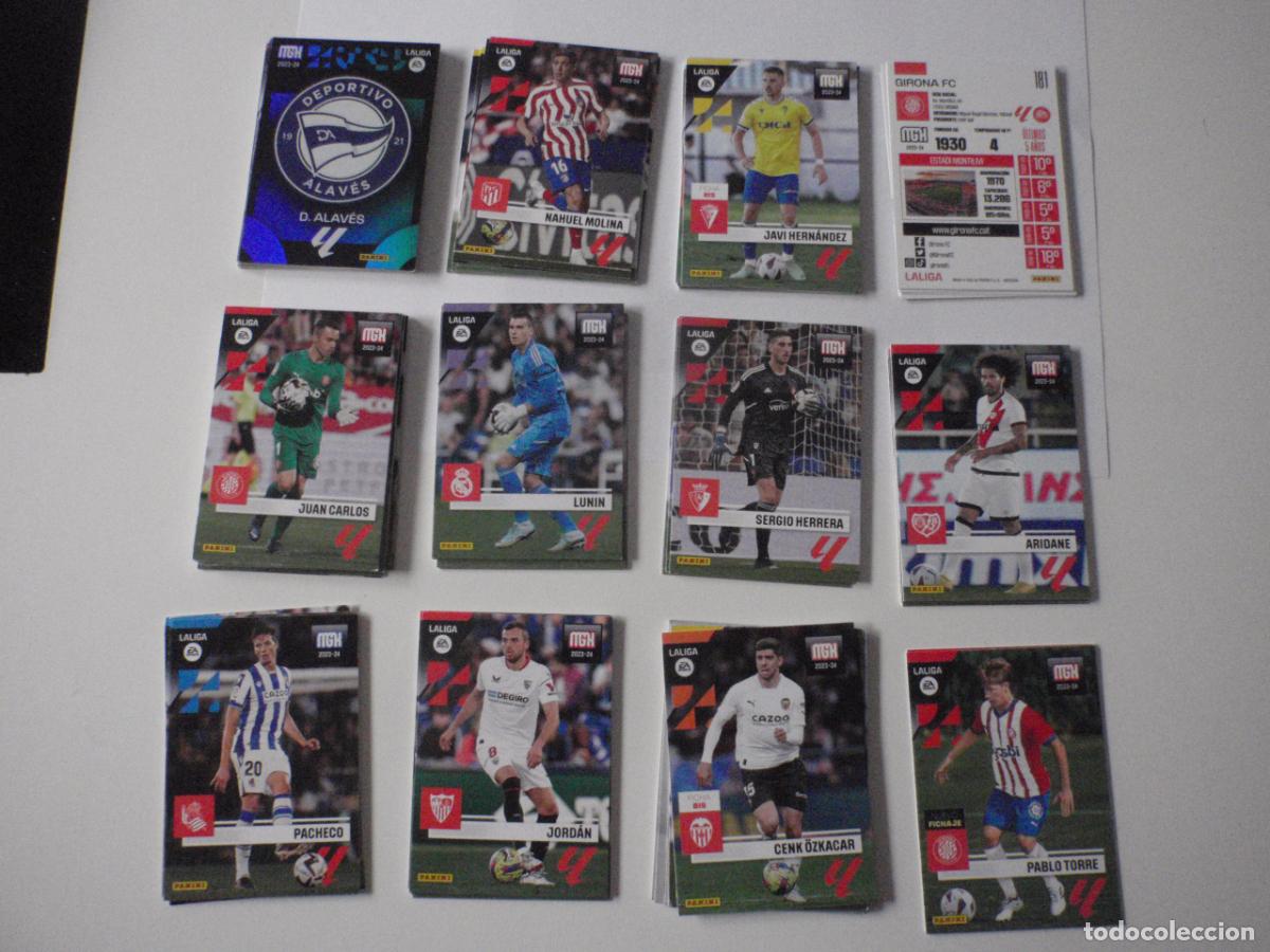Fu&szlig;ball-Sticker: LOTE 85 cromos MEGACRACKS trading cards diferentes de futbol 2023 2024. PANINI MGK 23 24