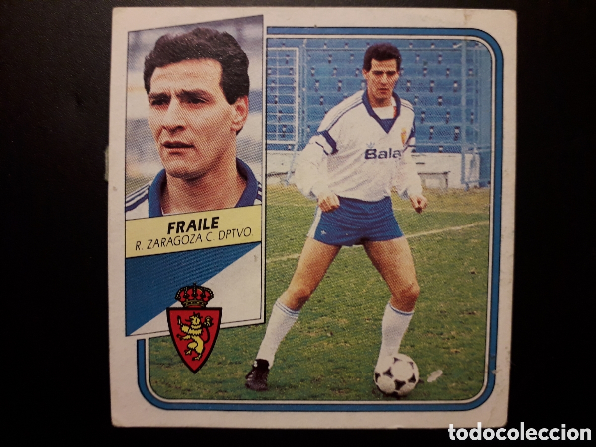 Fu&szlig;ball-Sticker: FRAILE ZARAGOZA ED ESTE 1989 1990 89 90 DESPEGADO PEDIDO M&Iacute;NIMO 3&euro;