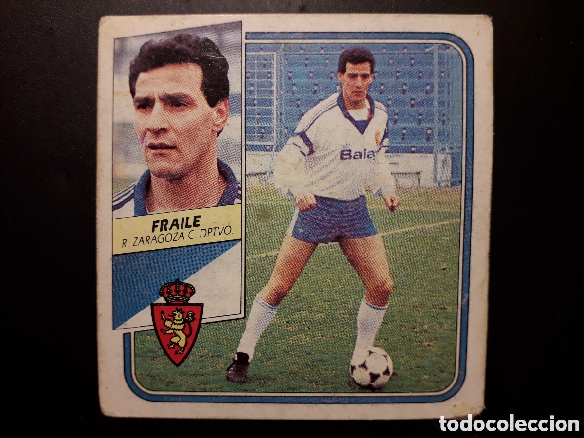 Fu&szlig;ball-Sticker: FRAILE ZARAGOZA ED ESTE 1989 1990 89 90 DESPEGADO PEDIDO M&Iacute;NIMO 3&euro;.