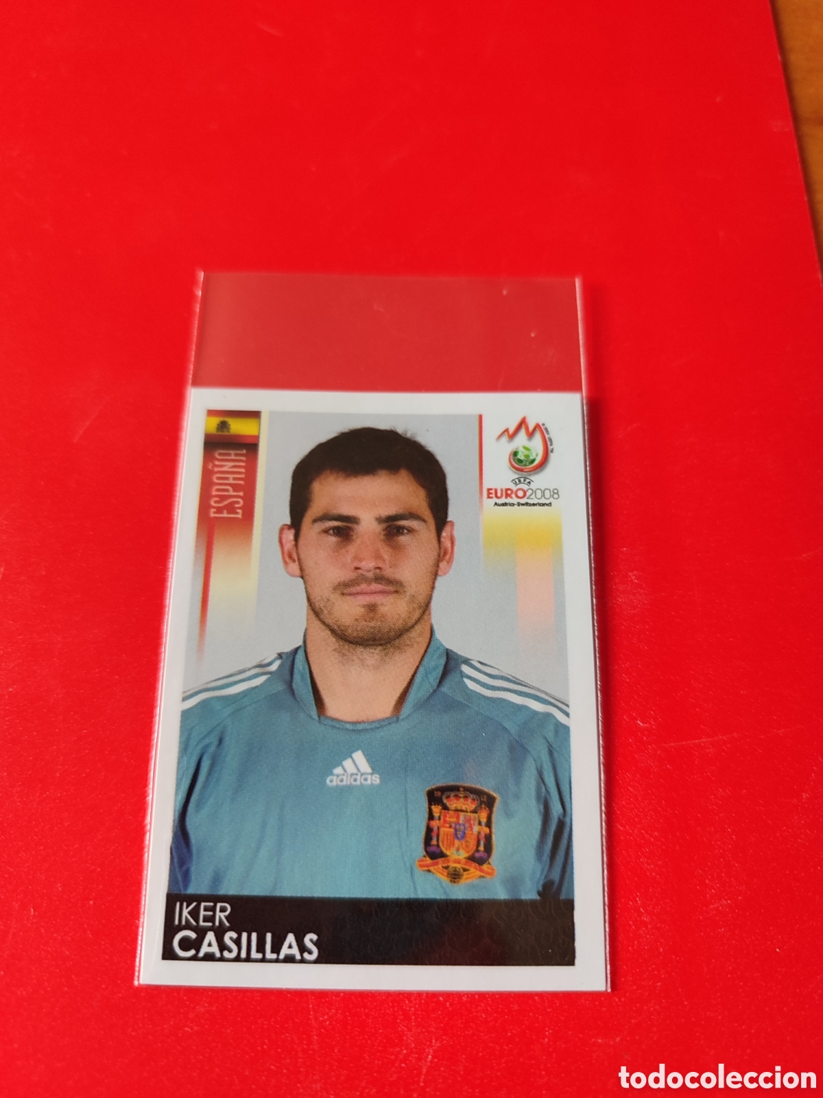 Football Stickers: Casillas Euro 2008, nuevo nunca pegado