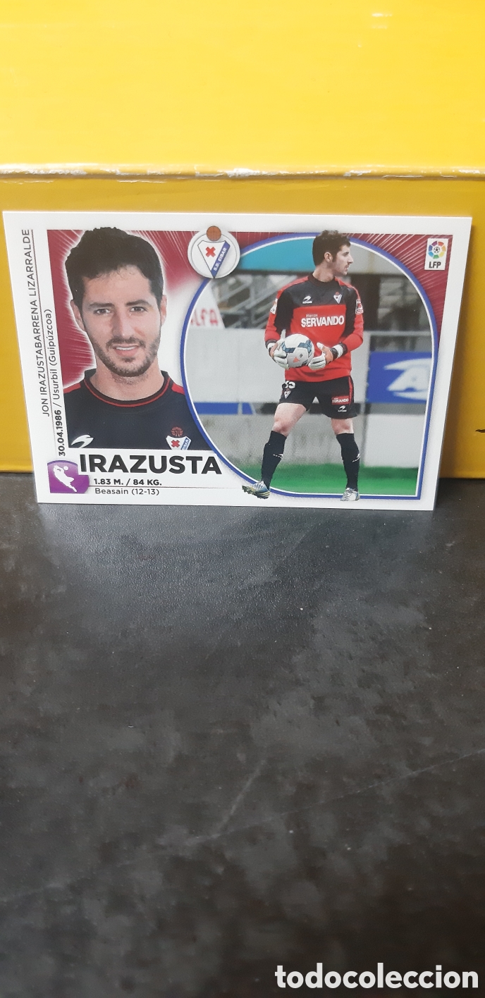 Cromos de Futebol: LIGA ESTE PANINI 2014 2015 S.D. EIBAR N&ordm;2 IRAZUSTA &rdquo;NUEVO DE SOBRE&rdquo; FUTBOL LIGA 14 15
