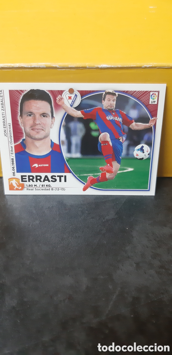 Figurine di Calcio: LIGA ESTE PANINI 2014 2015 S.D. EIBAR N&ordm;10 ERRASTI &rdquo;NUEVO DE SOBRE&rdquo; FUTBOL LIGA 14 15