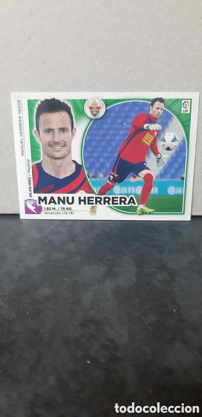 Fu&szlig;ball-Sticker: LIGA ESTE PANINI 2014 2015 ELCHE N&ordm;1 MANU HERRERA &rdquo;NUEVO DE SOBRE&rdquo; FUTBOL LIGA 14 15