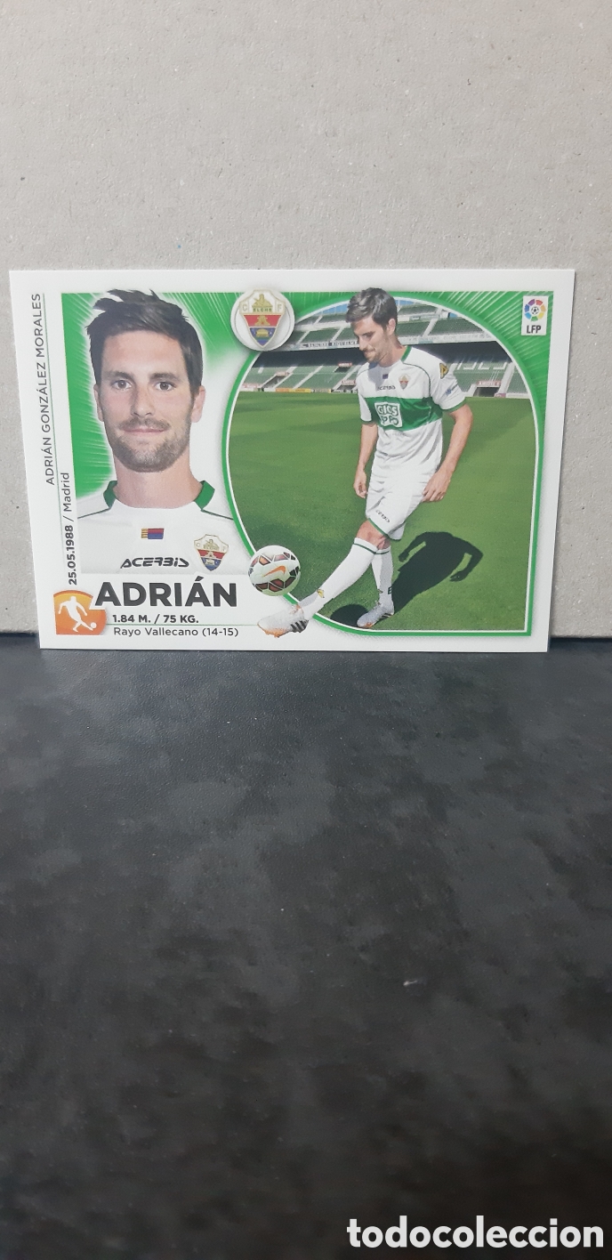 Figurine di Calcio: LIGA ESTE PANINI 2014 2015 ELCHE N&ordm;11 ADRIAN &rdquo;NUEVO DE SOBRE&rdquo; FUTBOL LIGA 14 15