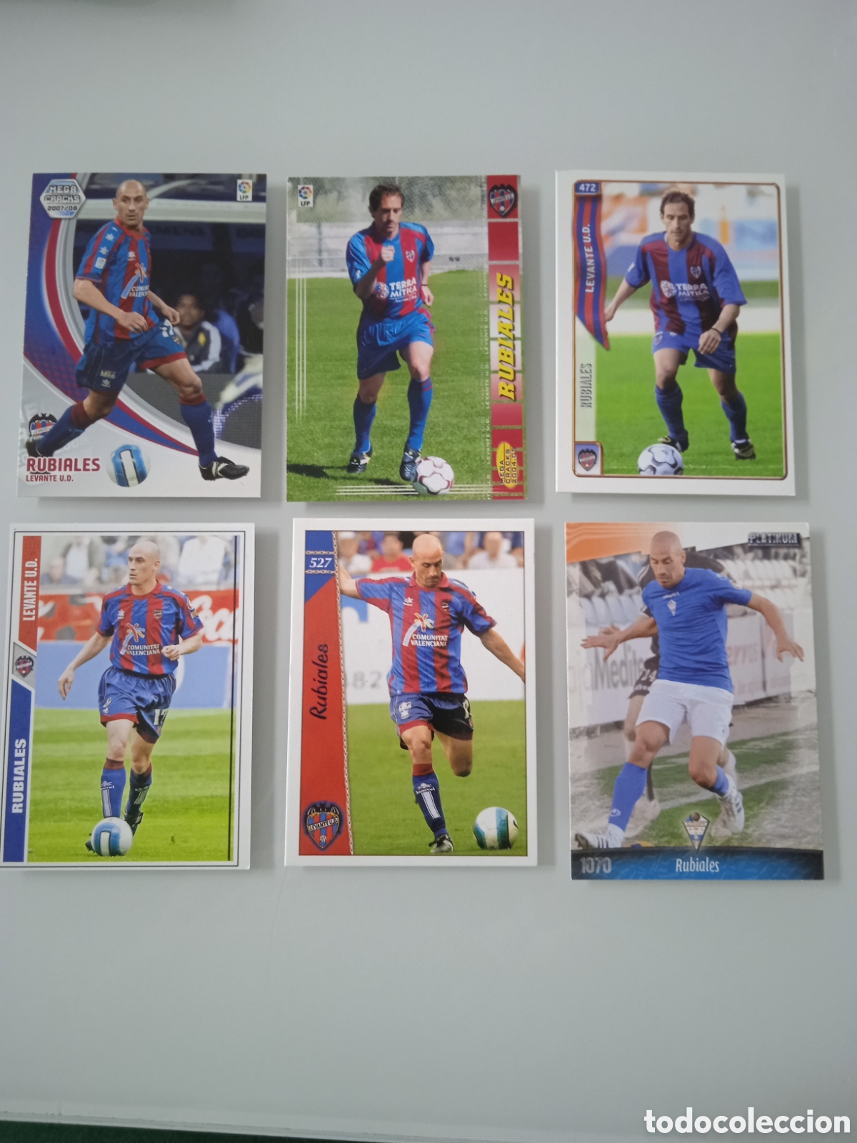Cromos de f&uacute;tbol: Lote 6 cromos Rubiales - Foto 1