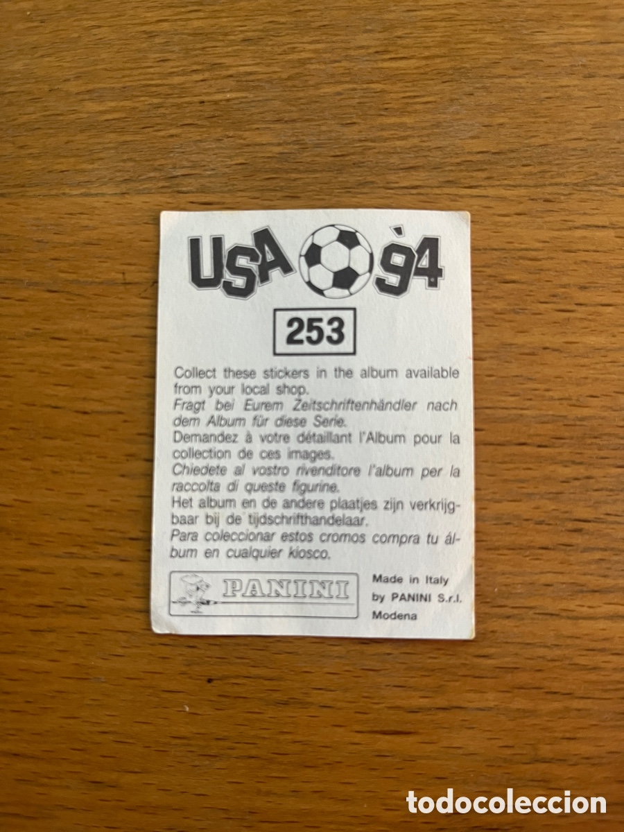 Cromos de f&uacute;tbol: 253 Simeone World CUP USA94 - Foto 2