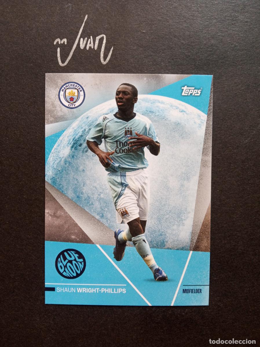 Football Stickers: 41 Blue Moon WRIGHT-PHILLIPS Manchester City Topps Official Team Set premier league 2023 2024 23 24