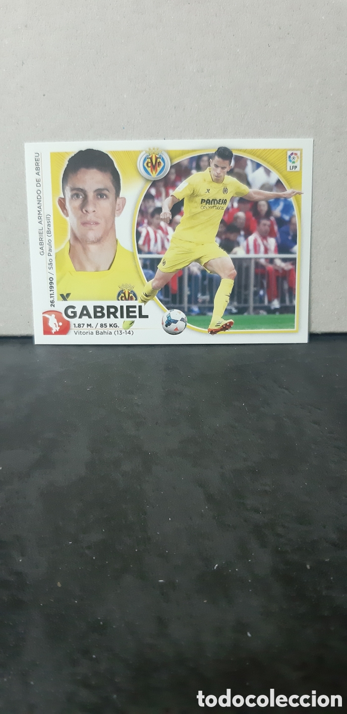 Football Stickers: LIGA ESTE PANINI 2014 2015 VILLARREAL N&ordm;6 GABRIEL &rdquo;NUEVO DE SOBRE&rdquo; FUTBOL LIGA 14 15