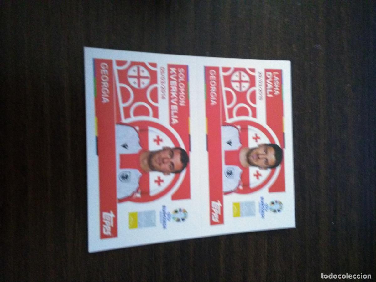 Cromos de F&uacute;tbol: Cromo Eurocopa Euro 2024 Topps Alemania Georgia Lasha Dvali GEO 6 - 7