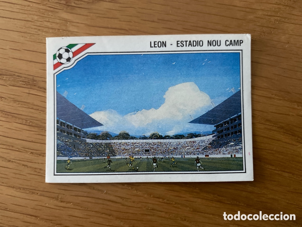 Cromos de f&uacute;tbol: Cromo panini mundial Mexico 86 n&uacute;mero 25 Estadio Nou Camp - Sticker album world cup 1986