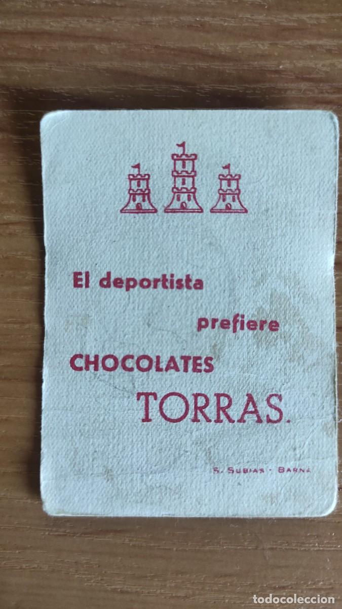 Cromos de f&uacute;tbol: Becerril. Real Madrid. Chocolates Torras - Foto 2