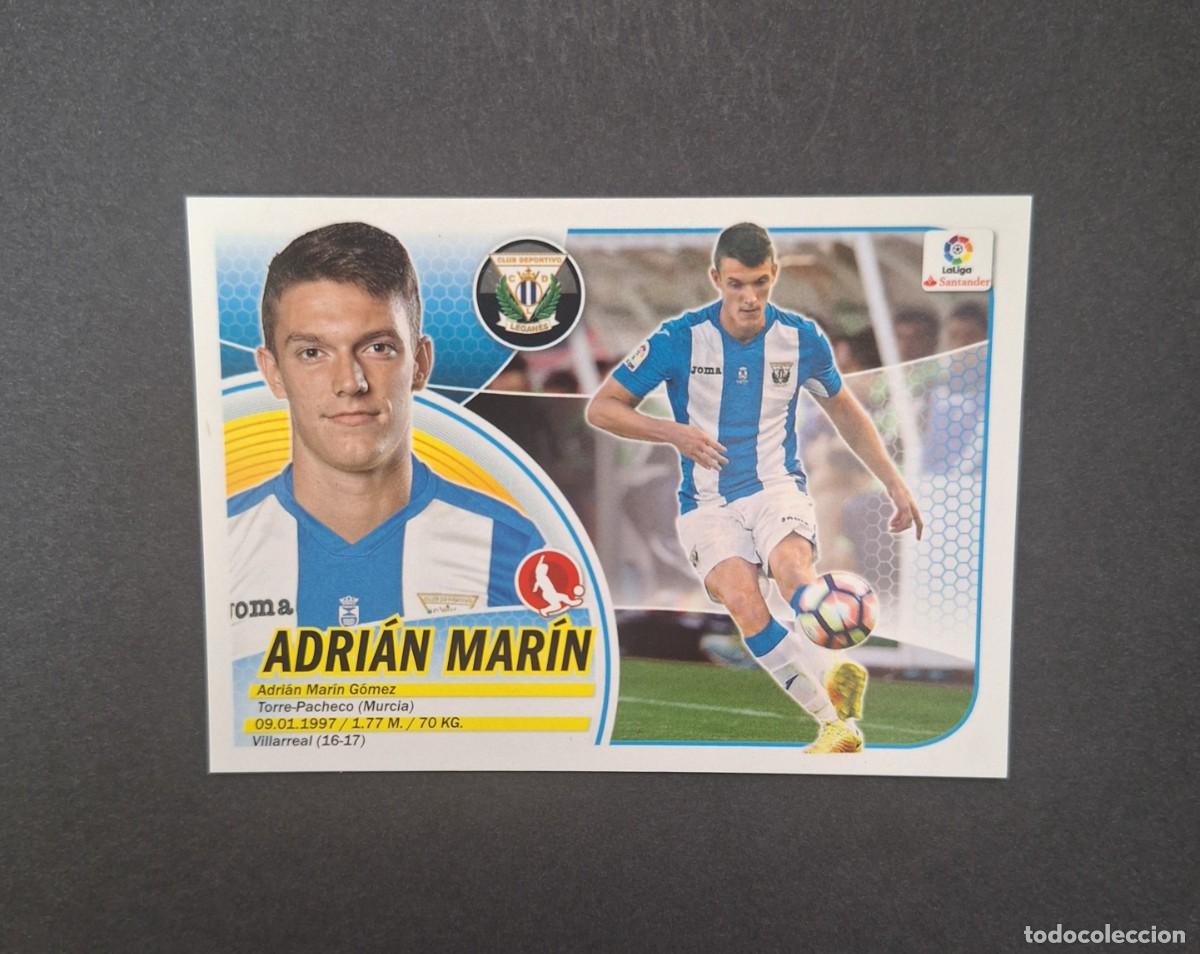 Figurine di Calcio: ADRIAN MARIN C. D. LEGANES LIGA ESTE 2016/17 16 17 NUNCA PEGADO SIN PEGAR